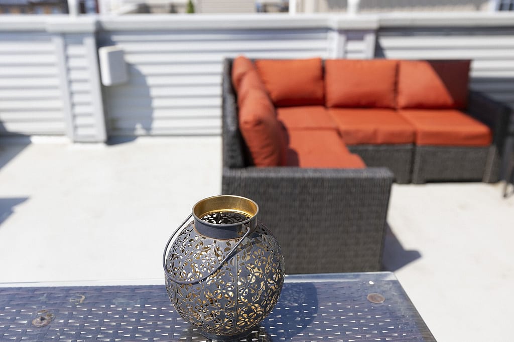 Rooftop deck built on a Philadelphia rowhome