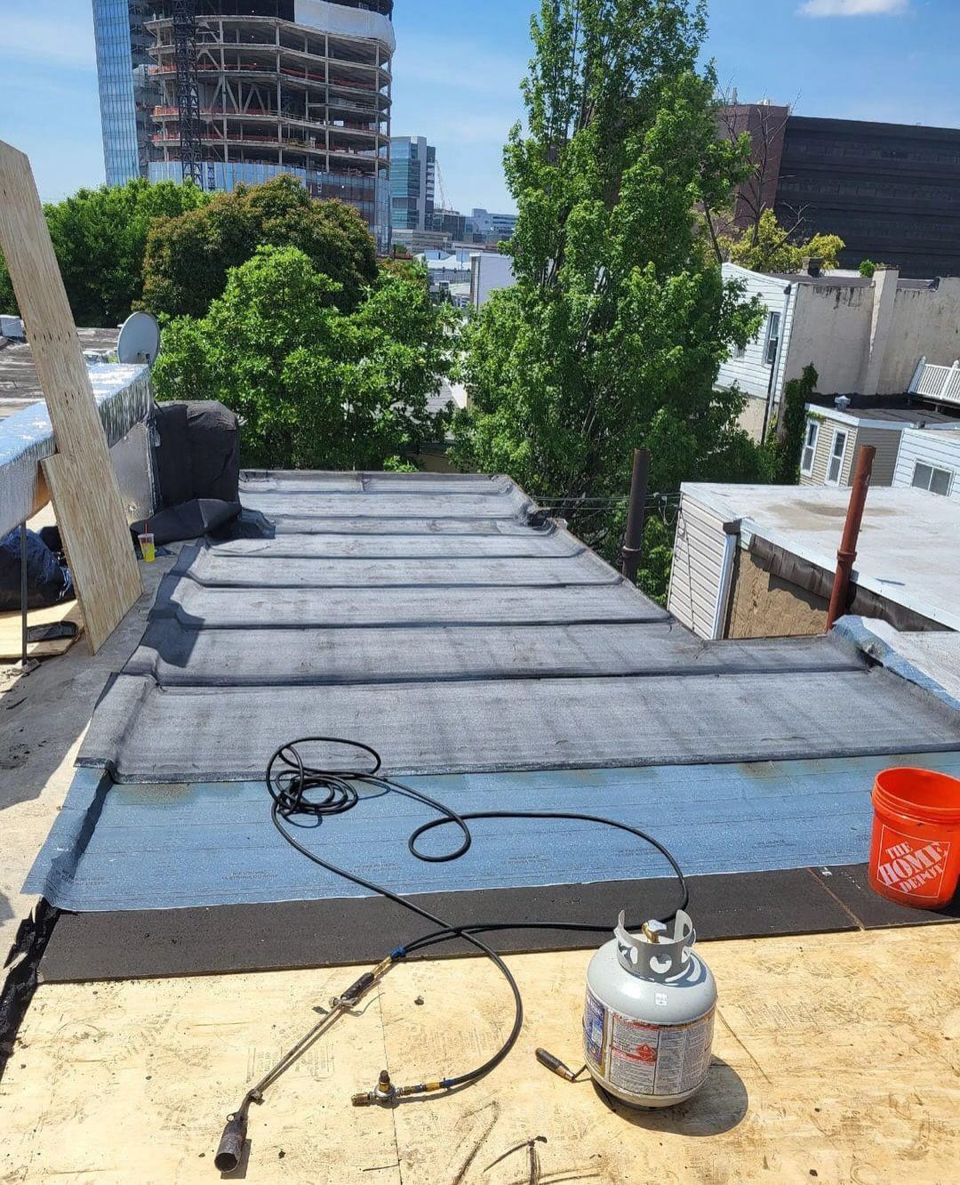 Flat Roof project by Garrison Roofing