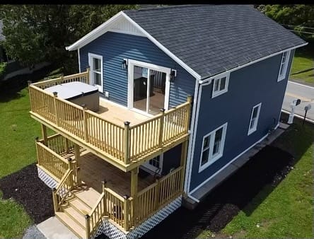 After — Mid-storm rescue to double roof deck